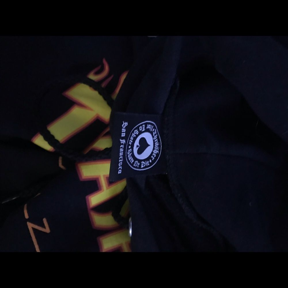 Thrasher Black Flame oversized skater Hoodie - Picture 3 of 8